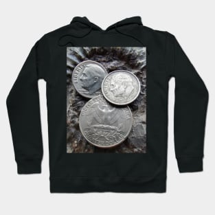 Metal detectorist, American silver coins Hoodie